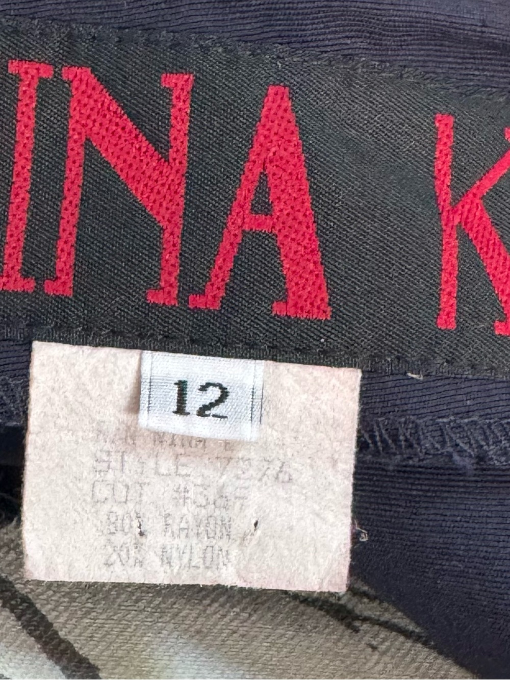 Vintage NINA K Wide Leg Overall/Navy Blue/Size 12 - Picture 7 of 7